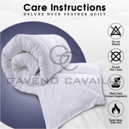 Gc Gaveno Cavailia Hotel Quality Duck Feather & Down Quilt Warm King Duvet 13.5 Tog, Cosy Warm Breathable Anti-Dust Mite Bedding - thumbnail 5