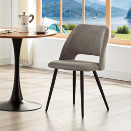 Longtoo Set Of 6 Dining Chairs, Velvet Upholstery, Separate Legs, Coffee - thumbnail 7
