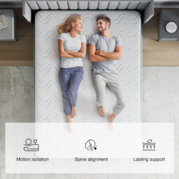 Novilla 27Cm Memory Foam Pocket Sprung Zoned Mattress - thumbnail 4