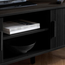 Black Axel Fluted Tv Unit Birlea - thumbnail 4