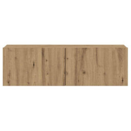 Walplus Wall Mounted Tv Cabinet Artisan Oak 80X30X30 Cm Engineered Wood - thumbnail 5