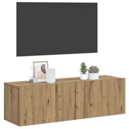 Walplus Wall Mounted Tv Cabinet Artisan Oak 80X30X30 Cm Engineered Wood - thumbnail 3