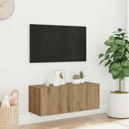 Walplus Wall Mounted Tv Cabinet Artisan Oak 80X30X30 Cm Engineered Wood - thumbnail 1