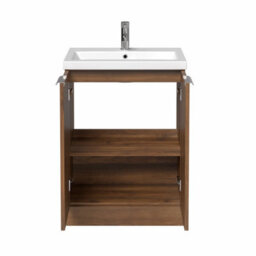 Aveli Provence Walnut Back To Wall Toilet & Vanity Unit With Basin 1100mm - thumbnail 5