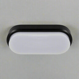 CGC Lighting Sonny - Cgc Black Opal Oval Outdoor Wall Light Bulkhead 18W - thumbnail 2