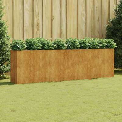 Berkfield Garden Raised Bed 280X40X80 Cm Corten Steel - image 1