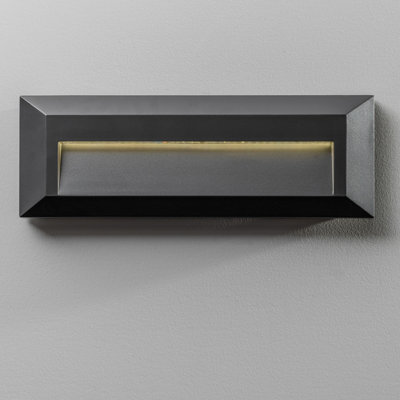 CGC Lighting Cgc Dark Grey Slim Wall Brick Light Surface Mount Eyelid Led Natural White Colour Weatherproof Polycarbonate Corrosion Proof - image 1