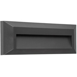 CGC Lighting Cgc Dark Grey Slim Wall Brick Light Surface Mount Eyelid Led Natural White Colour Weatherproof Polycarbonate Corrosion Proof - thumbnail 2