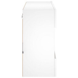 Berkfield Durable Tv Wall Cabinet With Led Lights White 78.5X30X60.5 Cm - thumbnail 9
