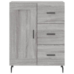 Berkfield Highboard Grey Sonoma 69.5X34X180 Cm Engineered Wood - thumbnail 8