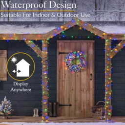 Christow Christmas Indoor/outdoor Battery Led String Lights Green Cable Multi Colour - 300 - thumbnail 6