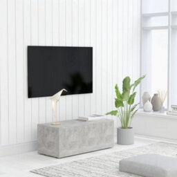 Berkfield Tv Cabinet Concrete Grey 80X34X30 Cm Engineered Wood - thumbnail 1