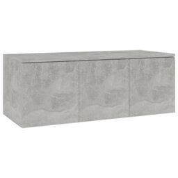 Berkfield Tv Cabinet Concrete Grey 80X34X30 Cm Engineered Wood - thumbnail 2