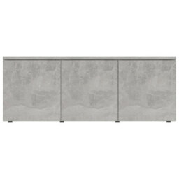 Berkfield Tv Cabinet Concrete Grey 80X34X30 Cm Engineered Wood - thumbnail 6