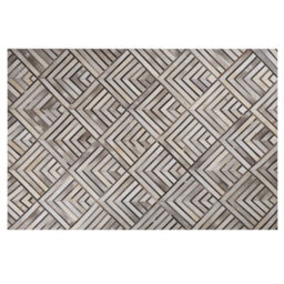 Beliani Rug Tekir Beige 140 X 200 Cm Leather - thumbnail 4
