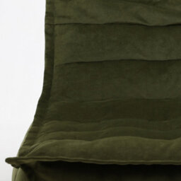 icon Kota Velvet Xl Bean Bag Sofa Olive Green Bean Bag Chair - thumbnail 6