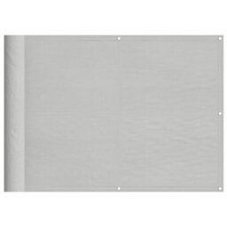 Berkfield Balcony Screen Light Grey 75X300 Cm 100% Polyester Oxford - thumbnail 2
