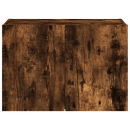 Berkfield Tv Wall Cabinet With Led Lights Smoked Oak 60X35X41 Cm - thumbnail 9