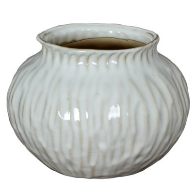 Numa Squat Vase - Modern Ceramic Floral Display Piece - image 1