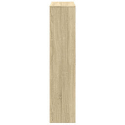 Berkfield Room Divider Bookcase 4-Tier Sonoma Oak 131.5X29X131.5 Cm Engineered Wood - thumbnail 6