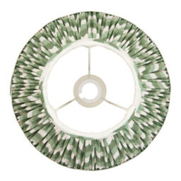 Loops Set Of 2 Handcrafted Cotswold Green Tapered Lamp Shades With Elegant Pleated Design - thumbnail 4