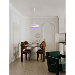 Luminosa Lighting Luminosa Sigi 45Cm Dome Pendant Ceiling Light Sandy White Triac Dimmable Led 40W 3111Lm 3000K - thumbnail 2