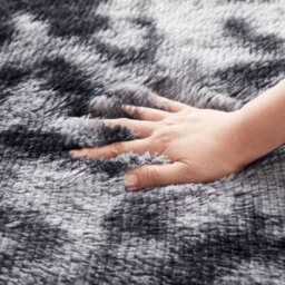 Ameha Living Room Area Rugs For Bedroom Anti Slip Modern Thick Pile Fluffy Shaggy Rug Non Shedding (Tye Dye Grey, 80X300 Cm) - thumbnail 6