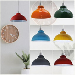 Grey Light Shade Ceiling, Cone Metal Lampshades For Ceiling Lights, Industrial Easy Fit Pendant Lamp Shades(29Cm) - thumbnail 7