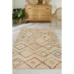 Melrose Noble Diamonds Design Living Natural Large Area Rug 160/230Cm - thumbnail 2