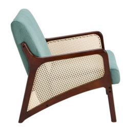 Darphe Green Modern Corduroy Upholstered Accent Armchair - thumbnail 3