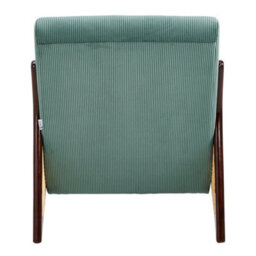 Darphe Green Modern Corduroy Upholstered Accent Armchair - thumbnail 4