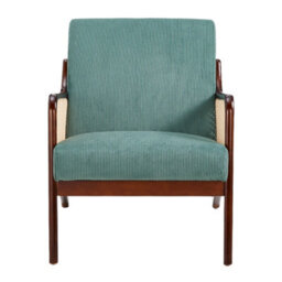 Darphe Green Modern Corduroy Upholstered Accent Armchair - thumbnail 2