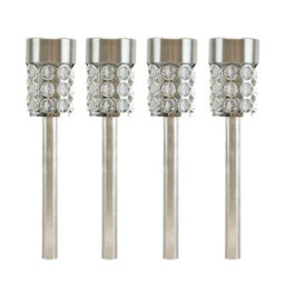 Gardenwize Pack Of 4 Solar Powered Colour Changing Led Crystal Stake Light Automatic Garden Lights - thumbnail 2