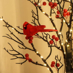 Birch  Tree With Lights And Birds Battery Operated Warm Led 60 Led Pre Lit Christmas Tree - thumbnail 5