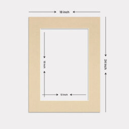 Ak Frames 24X18 Ivory Picture Mounts To Fit 18X12 Aperture Size - Mount Board Only (No Frame Included) - thumbnail 3
