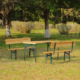 167Cm Folding Wooden Table Portable Outdoor Picnic Table Camping Patio Desk - thumbnail 6