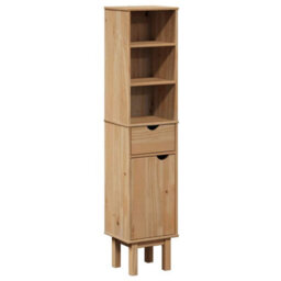 Berkfield Rustic Bathroom Cabinet Otta 35X30X159 Cm Solid Wood Pine