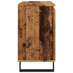 Berkfield Bathroom Sink Cabinet Old Wood 65X33X60 Cm Engineered Wood - thumbnail 5