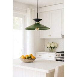 Luminosa Lighting Luminosa Velutto Dome Pendant Ceiling Light Green 1X E27 - thumbnail 2