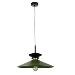 Luminosa Lighting Luminosa Velutto Dome Pendant Ceiling Light Green 1X E27 - thumbnail 1