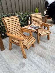 Simply Wood Churchill Love Seat - thumbnail 1