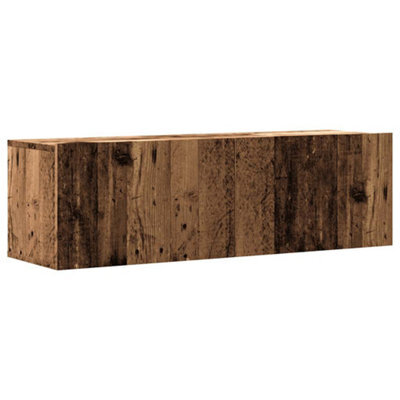 Berkfield Durable Wall Mounted Tv Cabinet Old Wood 100X30X30 Cm Engineered Wood - image 1