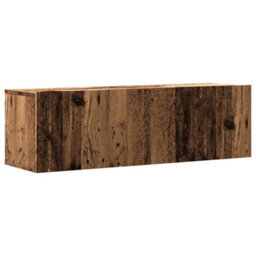 Berkfield Durable Wall Mounted Tv Cabinet Old Wood 100X30X30 Cm Engineered Wood - thumbnail 1