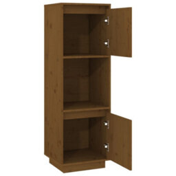 Berkfield Highboard Honey Brown 38X35X117 Cm Solid Wood Pine - thumbnail 5