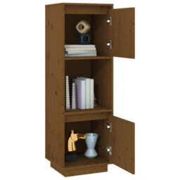 Berkfield Highboard Honey Brown 38X35X117 Cm Solid Wood Pine - thumbnail 8