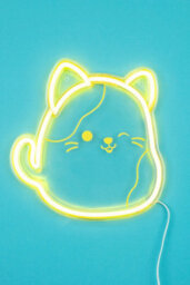 Fizz Creations Squishmallows Cam The Cat Usb Neon Wall Light Yellow Led - thumbnail 9