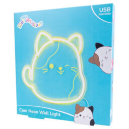 Fizz Creations Squishmallows Cam The Cat Usb Neon Wall Light Yellow Led - thumbnail 8