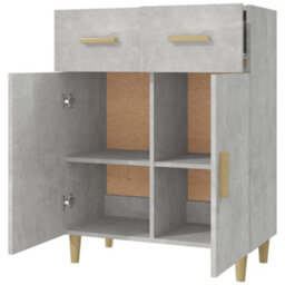 Berkfield Classic Sideboard Concrete Grey 69.5X34X90 Cm Engineered Wood - thumbnail 4