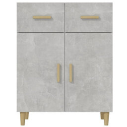 Berkfield Classic Sideboard Concrete Grey 69.5X34X90 Cm Engineered Wood - thumbnail 3
