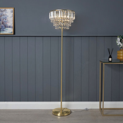 Inlight Sobra Satin Brass Effect 3 Lights Led Floor Lamp - image 1